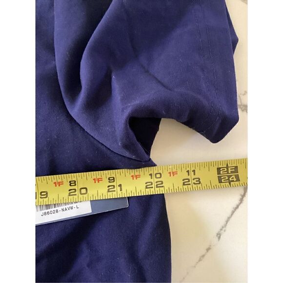 NWT Jaanuu Mens Platt Classic Scrub Top Sz L Midnight Navy - Picture 7 of 10